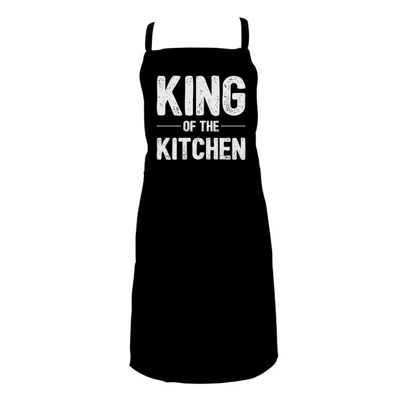 Screen Print Aprons - King of The Kitchen