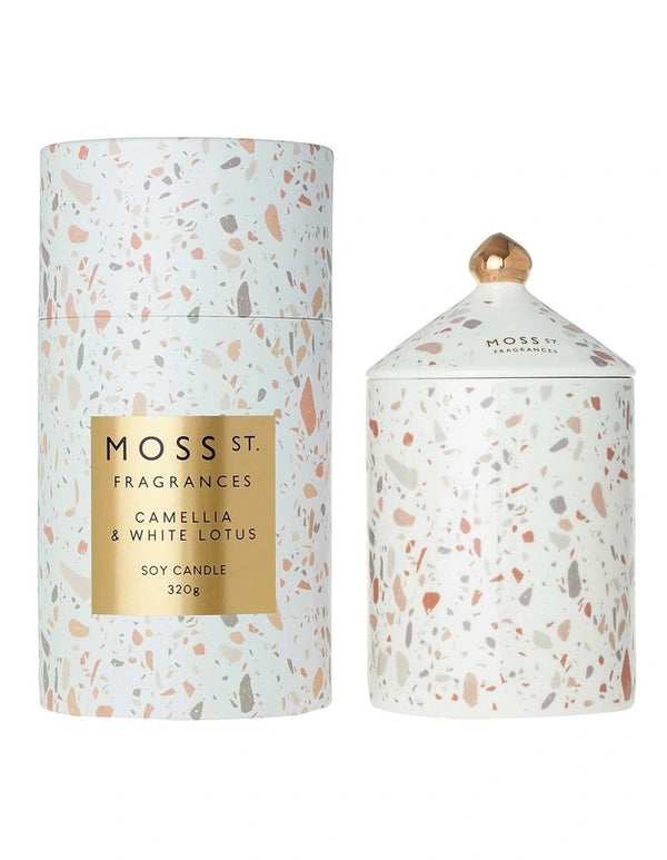 Camellia & White Lotus Ceramic Candle 320g