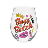 Boss B*tch Stemless Wine Glass