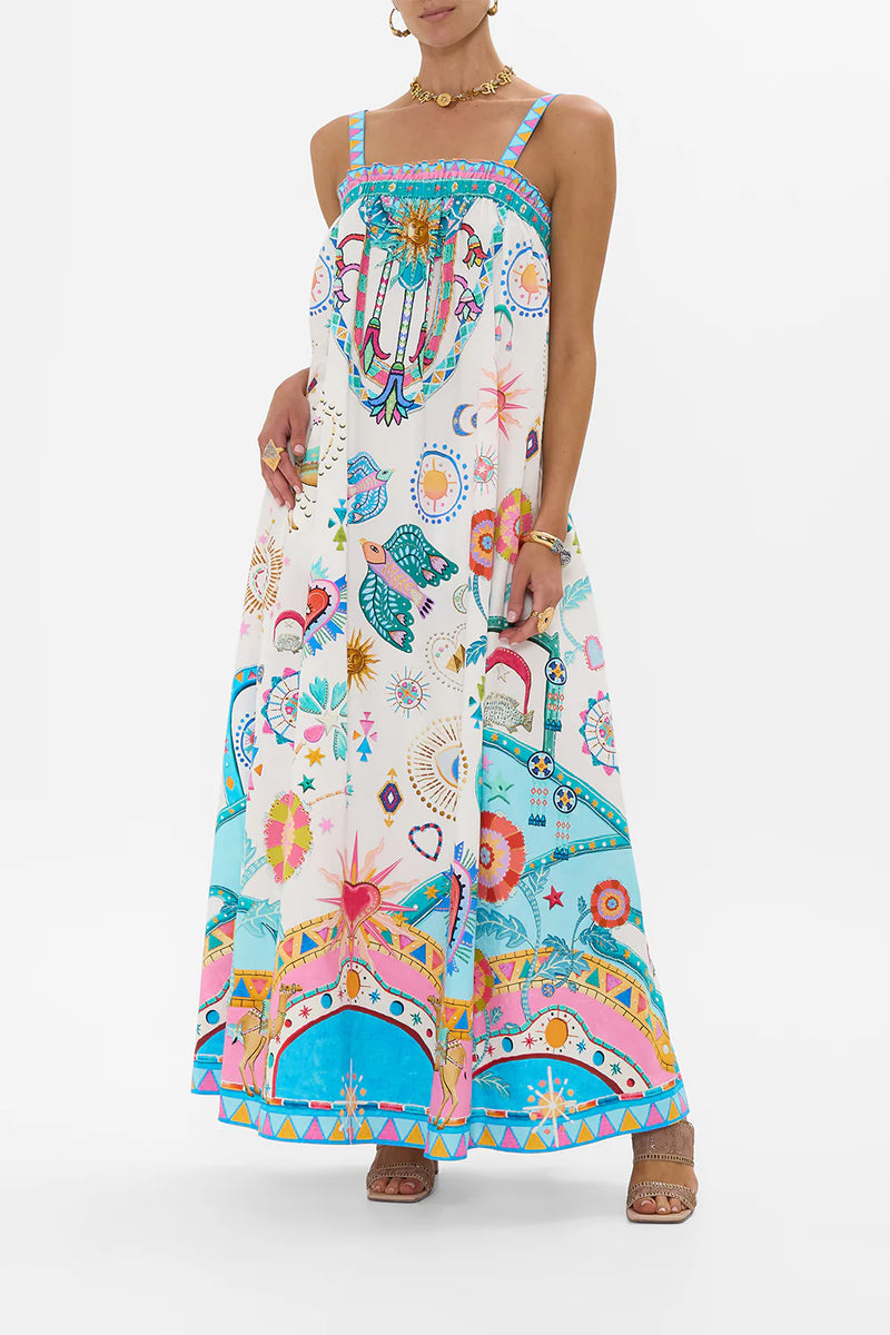 Wide Strap Sundress - Living In Colour