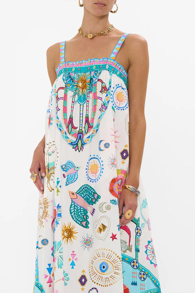 Wide Strap Sundress - Living In Colour