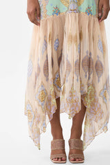 Minimal Slip With Pleated Chiffon Skirt - East Of Istanbul