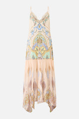 Minimal Slip With Pleated Chiffon Skirt - East Of Istanbul