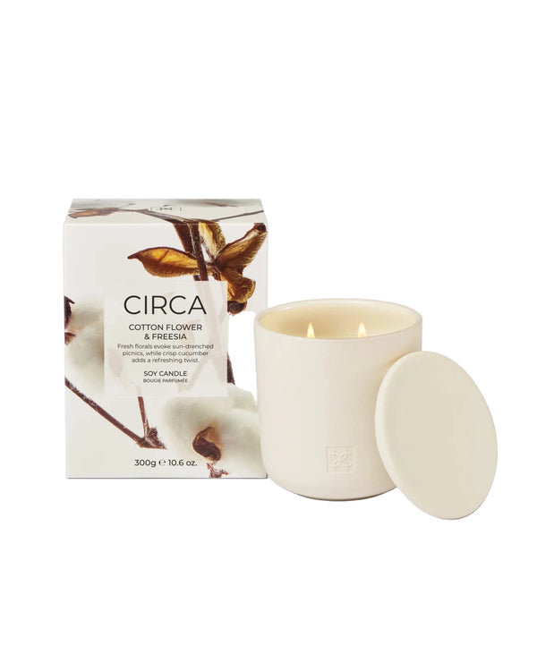 Cotton Flower & Freesia 300g Candle