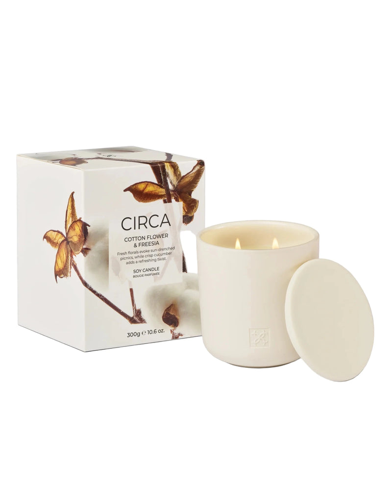 Cotton Flower & Freesia 300g Candle
