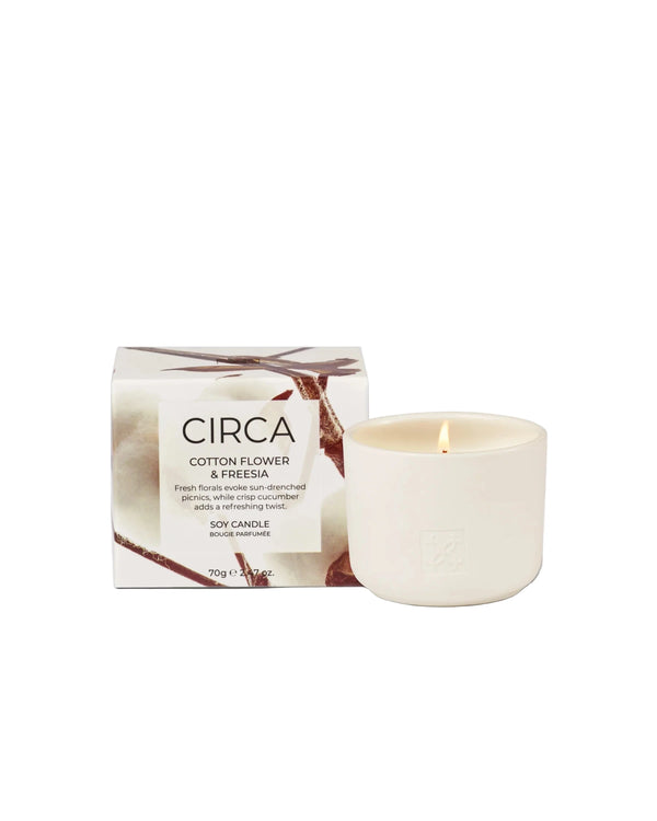 Cotton Flower & Freesia 70g Candle