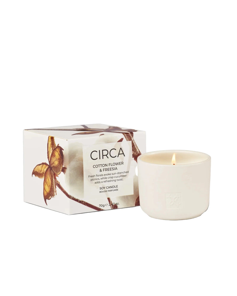 Cotton Flower & Freesia 70g Candle