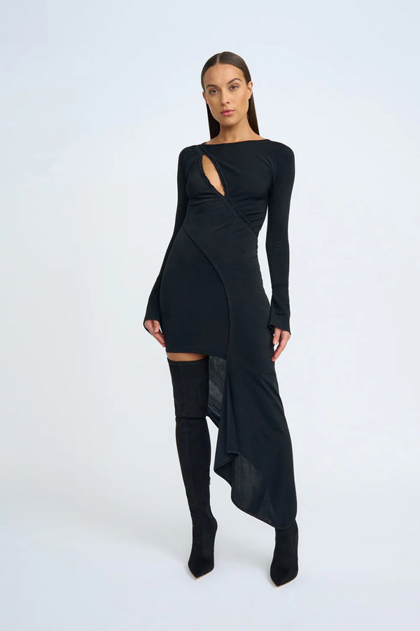 DAKOTA JERSEY DRESS - BLACK