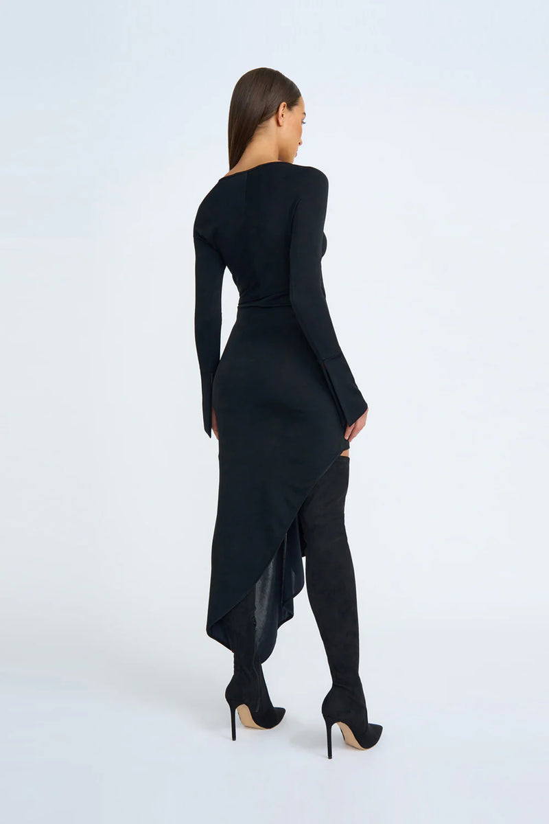 DAKOTA JERSEY DRESS - BLACK