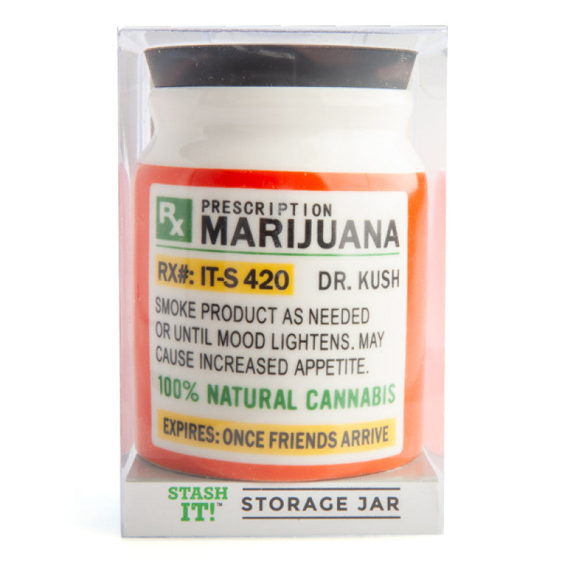 Large Prescription Marijuana Stash It! Storage Jar