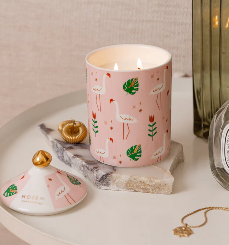 Pink Sugar Ceramic Candle 320g