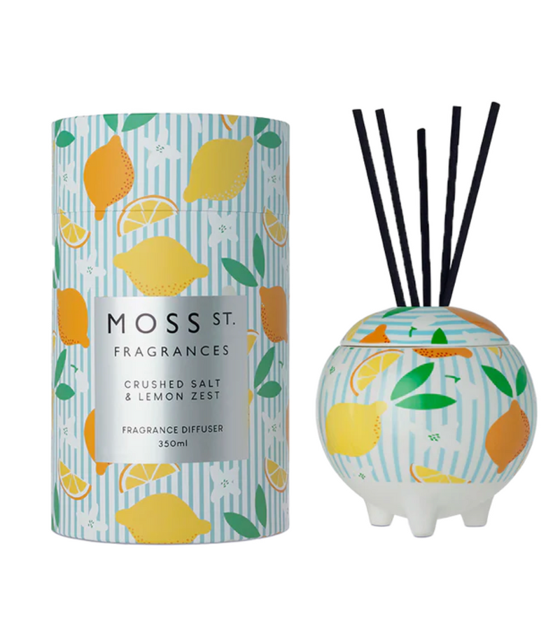 Crushed Salt & Lemon Zest Ceramic Diffuser 350ml