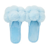 Pom Pom Slippers – Sky Blue