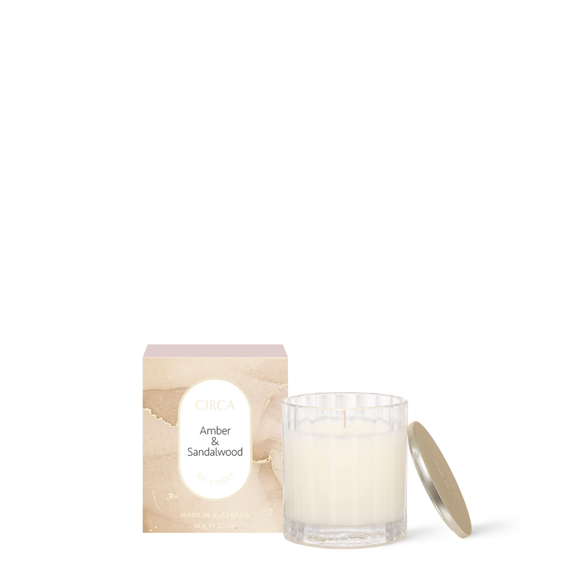 Scented Soy Candle 60g - Amber & Sandalwood