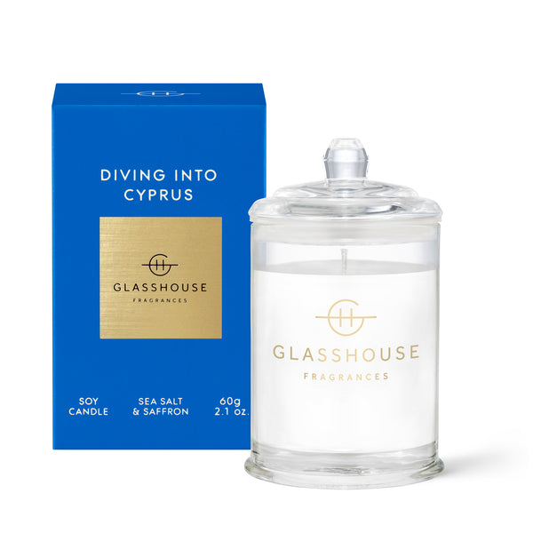 Diving Into Cyprus - Sea Salt & Saffron Candle 60g