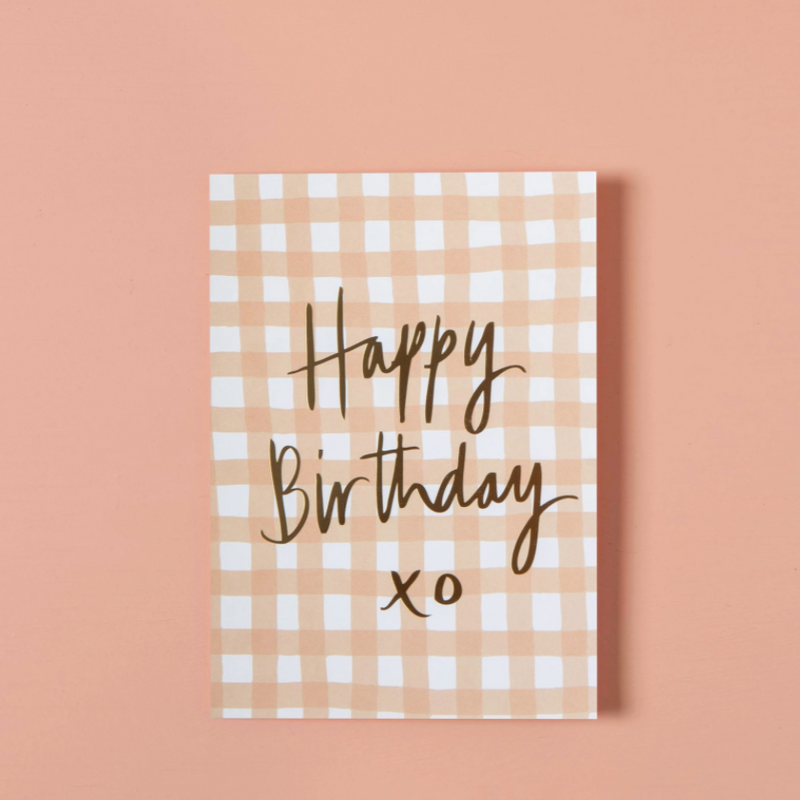 Gift Card - Happy Birthday Gingham