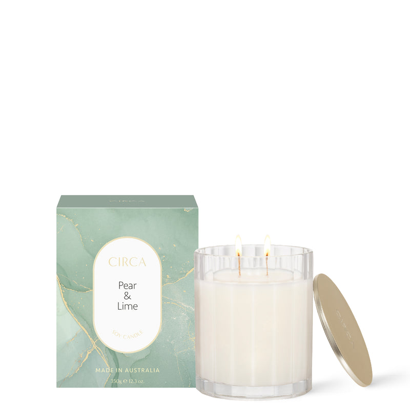 Scented Soy Candle 350g - Pear & Lime